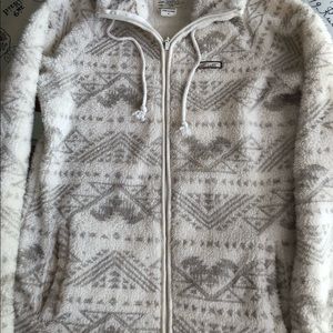 Billabong Tribal Sherpa Zip Up Jacket with Hoodie